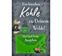 Perleberg General Note Card - Lifestyle Collection - Card for Money Gift with Mole Design & Money Envelope - Note Cards with Matching Colour Envelope - Gift Card in 11.6 x 16.6 cm