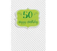 Perleberg High-Quality Birthday Card for The 50th Birthday - Elegant Birthday Card with Envelope - Beautiful Birthday Cards 11.6 x 16.6 cm - Birthday Card for a Successful Surprise