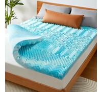 PERLECARE King Mattress Topper - 3 Inch Cooling Gel Memory Foam Bed Topper, Soft & Supportive, Pressure Relief, CertiPUR-US® Certified (Medium Firm)