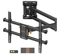 Perlegear Long Reach 700 mm TV Wall Bracket with ±90° Swivel, Corner TV Bracket for 32-65″ TVs up to 60 KG, Dual Tilt Adjustment, Max VESA 400x400mm, Cable Management PGMF24B