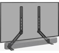 Perlegear Soundbar Bracket with Adjustable Height, Sound bar Wall Mount Up to 6.8kg, Soundbar Bracket Under TV or Above TV with Detachable Long Extension Plates, PGSM04B