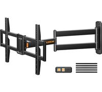 Perlegear TV Wall Bracket, Corner TV Bracket for 32-75 Inch TVs with 180° Rotatable, 822mm Long Reach Wall Mount with Swivel & Tilt, Max VESA 600 x 400 mm up to 45 kg