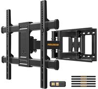 Perlegear TV Wall Bracket for 37-84 Inch Flat/Curved TVs up to 60kg, Swivel Tilt