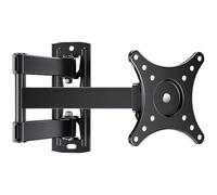 Perlegear TV Wall Bracket for Most 10-30 inch TVs or Monitors up to 20kg, Full Motion TV bracket Swivels Tilts Extends Rotates, Fits VESA 50x50mm/75x75mm/100x100mm, PGXSF1-E