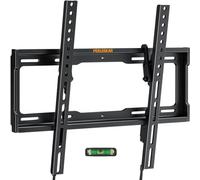 Perlegear TV Wall Bracket for Most 26-65 inch TVs up to 45kg, Max VESA 400x400 mm, 55 inch Tilt TV Wall Mount with Pull Cord Safety Locks, PGPIMTK1