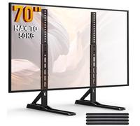 Perlegear Universal TV Stand Legs for 22-70 inch TVs Holds up to 50kg | Table Top TV Stand with 3 Height Options, Replacement TV Stand Base, Tv Stand Legs Max VESA 800x600mm