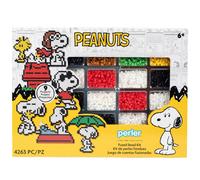 Perler 80-57183 Peanuts Fused Bead Deluxe Box Kit 9 Unique Patterns Multicolor 4263 Pieces