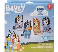 Perler 80-57254 Bluey Fused Bead Craft Activity Kit with 6 Projects, Multicolor, 2004 Pieces