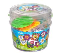 Perler Daisy Love Big Bucket Fused Bead Activity Kit with 16 Unique, Finished Pattern Sizes Vary, Multicolor 8505 pcs