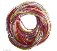 Perles & Co Scoubidou threads glitter colorsx12
