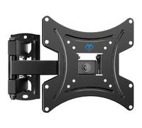 PERLESMITH TV Wall Bracket for Most 13-42 Inch TVs, 20kg Weight Capacity Max VESA 200x200mm, Solid and Sturdy TV Mount with Swivel Tilt Level Tool and Cable Ties PSSFK1