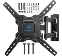 TV Wall Mount, Swivels Tilts Extends Heavy Duty TV Mount Bracket for 32-55 inch Plasma & Curved TV up to 40kg Max VESA 400x400mm
