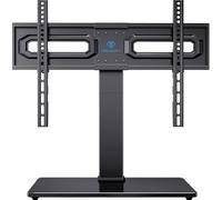 PERLESMITH Universal Swivel TV Stand Mount for 37-65,70,75 Inch LCD OLED Flat/Curved Screen TVs-Height Adjustable Table Top TV Stand/Base with Wire Management,VESA 600x400mm up to 99lbs,PSTVS18