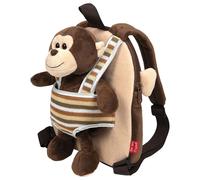 Perletti Monkey Max Plush Backpack 25 Cm Brown Kids