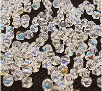 Perlin 100 x 3 mm Bicone Czech Crystal Beads, Transparent, Glass, CRAFT_BEAD, Beads, Bead, 3084952031