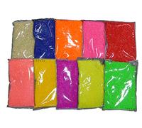 Perlin Hotfix Stones Glitter Stones Beads Hotglue Half Pearl Set 3 mm 10 Colours Resin for Ironing Epoxy Neon Colours Mix SS10, AAA Quality 5000 Pieces