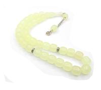 Perlin Prayer Beads Glow in the Dark Prayer Beads Glow Stones Tesbih Tasbih Tespih Misbaha Subha 33, 12 mm Barrel Shape Muslim Islamic Rosary Bracelets Worship Accessories