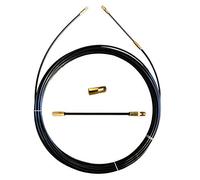 Perlon Cable Pulling fishtape, Black, Ø 4 mm, 15 Meters, with Interchangeable terminals