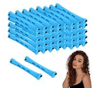 Perm Rods,60Pcs Small Size Perm Curlers,Blue Perming Rods Perm Kit Home Perm Rollers for Women,Perm Rods for Short Hair for Women Men Hairdressing Styling