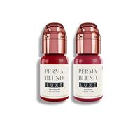 Perma Blend Luxe Berry Lip Pigment Ink Set, Professional Lip Tattoo Microblading Supplies, Cranberry and Boudoir, Pack of 2, 1/2 oz (15 ml)