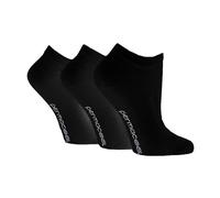 Permacool 3 Pack Unisex Anti Sweat Trainer Quarter Socks for Hot Weather - 9-11 UK - Black