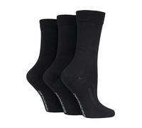 Permacool 3 Pack Unisex Moisture Wicking Anti Sweat Socks for Hot Weather - 9-11 UK - Black