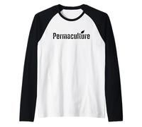 Permaculture Food Sustainable Gardening Organic Raglan Baseball Tee
