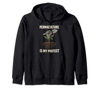 Permaculture Regenerative Gardening Sustainable Homestead Zip Hoodie
