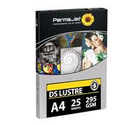 PermaJet Double Sided Lustre 295 - A4 Photo Paper : 25 Sheets (61412)