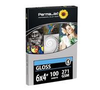 PermaJet Gloss 271gsm | 6" x 4" 100 Sheets | Glossy Photo Inkjet Paper