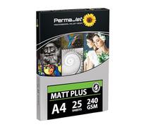 PermaJet Matt Plus 271gsm | A4 25 Sheets | Inkjet Premium Matt Printer Photo Paper | APJ51112