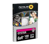 PermaJet Oyster 271gsm | 6" x 4" 100 Sheets | Inkjet Semi-Gloss/Lustre Printer Photo Paper