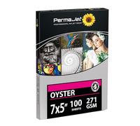 PermaJet Oyster 271gsm | 7" x 5" 100 Sheets | Inkjet Semi-Gloss/Lustre Printer Photo Paper