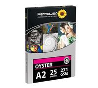 PermaJet Oyster 271gsm | A2 25 Sheets | Inkjet Semi-Gloss/Lustre Printer Photo Paper