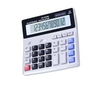 Permanent ABS Polystyrene Calculator with Double Electrical Supply and 12 Number LCD Screen for Accounting Efficiency Professional Accounting Calculator
