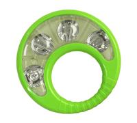 Permanent ABS Tambourine Rhythm Instrument with Clear Metal Pitches Perfect for Ensembles Live Music Meetings Folk Burst Instrument