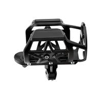 Permanent Aluminum Waterbottle Mount for Motorcycles Flexible Rotation Modifiable Corner Accommodates 55 85mm Canisters Crisis Gear Storage Motorcycle Drink Holder Multi-Angle Twist Mount Hardened