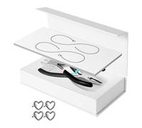 Permanent Bracelet Set with Bracelet Kit, Jewelry Making Tools, Stainless Steel, Silver, Romantic DIY Craft for Gifts, Couples, and Anniversar, 1 Pair Silver