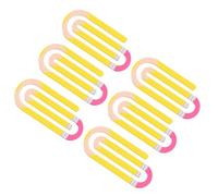 Permanent Clear Paper Clamps with Marker Function Heart Plan School Materials Decorative Desk Addons