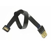 permanent FFC HDMI FPC HDMI FPV HDMI Cable Mini HDMI 90 degree angle to Standard HDMI Full HDMI Normal HDMI for Canon 5D3 5D2, panasonic lumix GH3 GH2, sony nex 5N 5T 5R 7N (40CM)