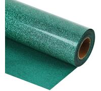 Permanent Glossy Green Glitter Vinyl Roll, 11.8 In X 39.4 In, Diy Cutting Material For And Craft Projects