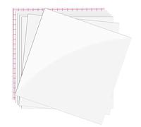 Permanent Glossy White Self Adhesive Vinyl - 6 Sheets 12" x 12" & 1 Transfer Tape - Vinyl for All Cutting Machines, Party Decoration, Craft Cutter, Home Decal