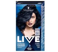 Permanent hair dye Schwarzkopf Live Ultra Brights, 90 Cosmic Blue, Vibrant colour & brilliant shine, Up to 100% grey coverage 142.5 ml x 2 (Pack of 2)