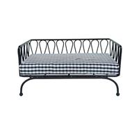 Permanent Iron Frame Tiny Sofa Chair 1 12 Scale Model Interior Decoration For Realistic House Arrange Old Iron Toy Chair For House