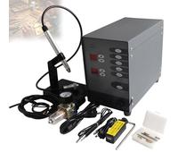 Permanent Jewelry Welder Kit, Pulse Argon Arc Welding, Adjustable Current 50-600A, for Gold, Aluminum, Orthodontics, Jewelry Restoration