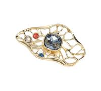 Permanent Leaf Brooch Gentle Clasp Technology Lightweight Jewelry Piece Bad Pin Clasp Brooch for Everyday Styling, フリーサイズ