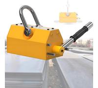 Permanent Lift Magnet, 880/1320Lbs Steel Lifting Magnet with Strong Neodymium Magnets for Hoist and Shop Crane, 400kg Capacity
