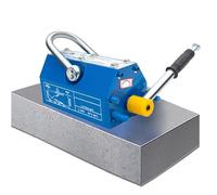 Permanent Lift Magnet with Safety Tilt Block, 3.0 Safety Factor, Neodymium & Steel Construction for Hoisting and Lifting Heavy Plates