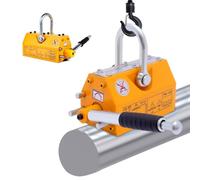 Permanent Lifting Magnet, 440lbs/200kg Capacity Heavy Duty Magnetic Lifter With Quick Release For Hoist & Workshop Crane, Industrial Strength Magnet For Steel Plate, Round Bar Material H 440lbs/200Kg