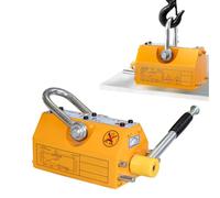 Permanent Lifting Magnet With Non-Slip Handle - 2X Suction Power, U-Shaped Groove At Bottom, NdFeB, Magnetic Lifter With Quick Release Easily Lifts Steel Plates, Round Steel & Thin Plates(400kg)